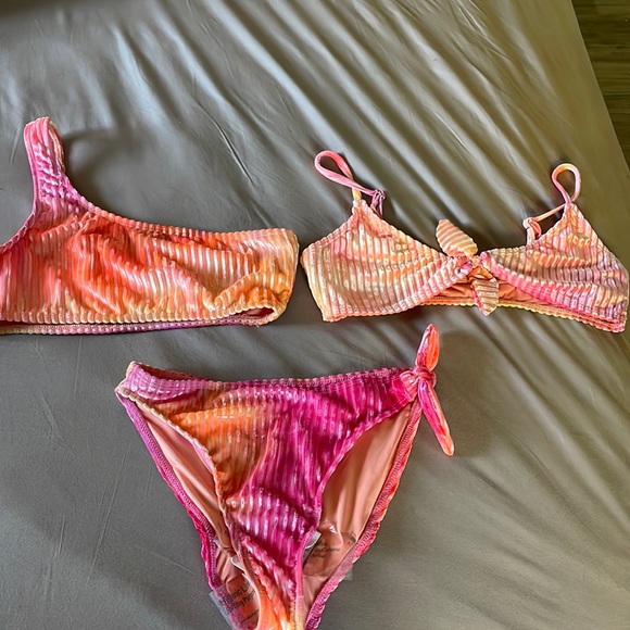 Dippin Daisy’s Pink/Orange Velvet Ombré Swimsuit Women’s Size Small - Picture 2 of 5